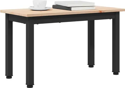 Image de Table basse Naturel 60 x 30 x 36 cm Bois de pin massif