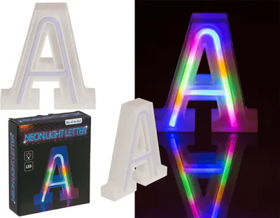 Produktbild von OOTB Neon-Leuchtbuchstabe A Höhe:16 cm