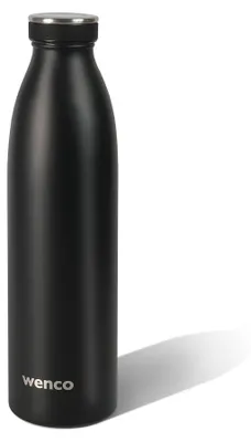 Immagine prodotto di Borraccia in acciaio inossidabile wenco, capacità 0,75 litri / 750 ml, isolata termicamente e a prova di perdite, ideale per bevande fredde
