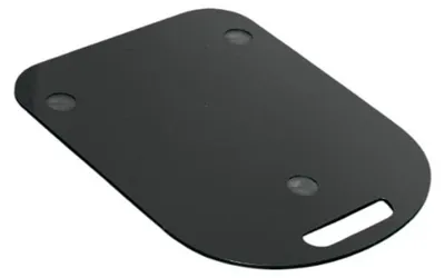 A black acrylic sliding board for a kitchen machine.
