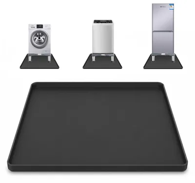 Productafbeelding van Koelkastmat siliconen Druppelbak Lekbak - 60 x 60 cm - Verhoogde rand - Antislip