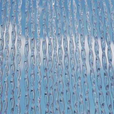 Produktbild von Türvorhang "Albi 2" 100 x 230 cm transparent/weiß