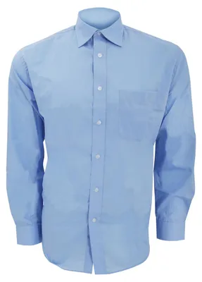 Produktbild von Kustom Kit Business Herren Hemd, Langarm FK408 (Kragenweite 42cm) (Hellblau)