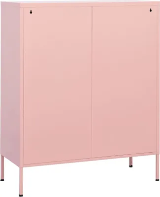 Obrázek produktu pro vidaXL Úložná skříň růžová 80x35x101,5 cm Ocel
