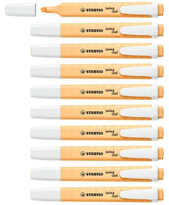 Produktbild von STABILO Textmarker - swing cool Pastel - 10er Pack - sanftes Orange