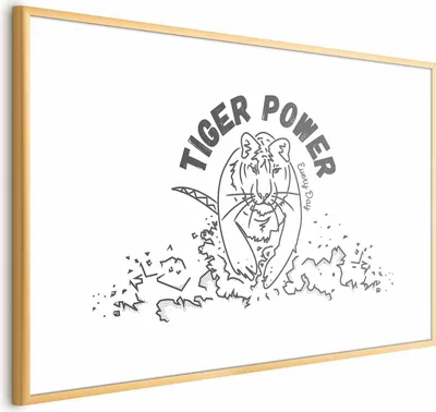 Produktbild von Posterpapier Poster - Tiger Power 42x29.7 cm Tiere g-A-0173-ao-a