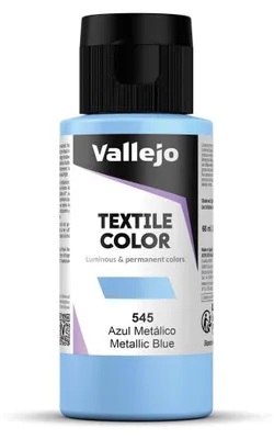 Textilfarbe 60 ml Acryl Metallic Blau Perleffekt