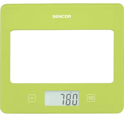 Zdjęcie produktu dla Waga kuchenna, Sencor, Wyświetlacz LCD, Zielona