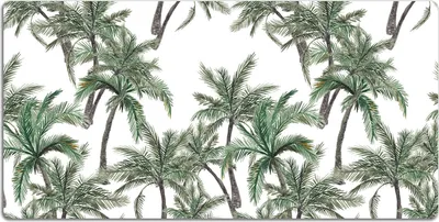 Produktbild von Schreibtischmatte Tischunterlage 90x45 cm Mauspad - Tropische Palmen