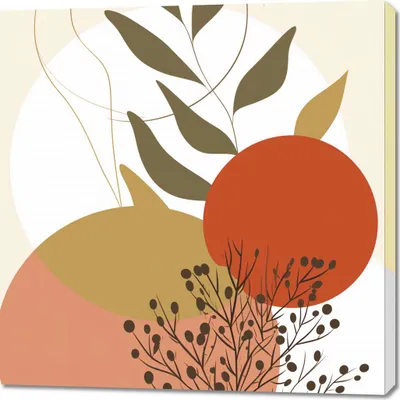 Produktbild von Bild 100x100cm Herbstimpression
