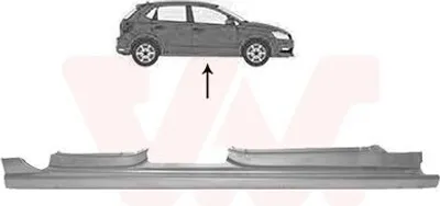 Produktbild von VAN WEZEL 5829104 Schweller Reparaturblech Einstiegblech Rechts für VW Polo Schrägheck (6R1, 6C1) Polo Limousine (602, 604, 612, 614) POLO Van (6R)