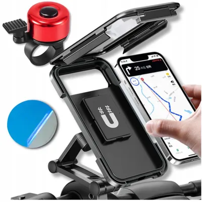 Zdjęcie produktu dla Wodoodporny Uchwyt Rowerowy Motocyklowy Na Telefon Hulajnogę Regulowany V2