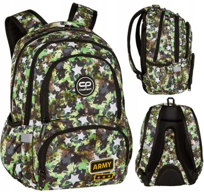 Produktbild von CoolPack Spiner Schulrucksack Army Stars Thermic 24L