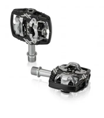 Produktbild von XLC System-Pedal PD-S18 zweiseitig schwarz/silber SPD-kompatibel