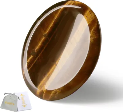 Produktbild von Tigerauge Heilsteine Kristall Handschmeichler Sorgensteine Daumen Edelstein stress Relief Meditation