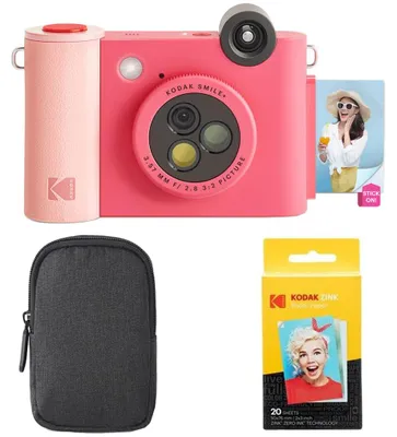 Produktbild von Kodak Smile+ 2-in-1 Digitale Sofortbildkamera & Bluetooth Fotodrucker Starterpak