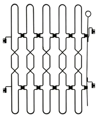 Image de Clôture pour animaux de compagnie, en acier inoxydable durable, pour intérieur, de couleur noire