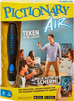 Produktbild von Mattel Games Mattel Games Pictionary Air - Familien-Brettspiel Zeichenspiel - Niederländische Ausgabe