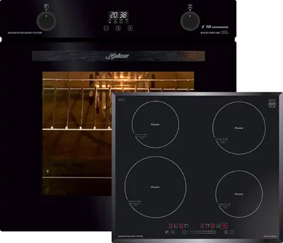 Produktbild von Kaiser Küchengeräte Einbaubackofen »EH 6367«, Elektro Backofen, Autark, 79L+ Induktions-Kochfeld KCT 6705 F