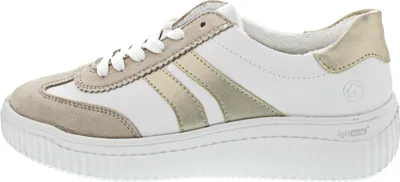 Zdjęcie produktu dla Buty sportowe Remonte z profilowaną podeszwą, modny biały/biały combi, rozmiar 36