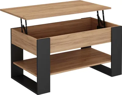 Produktbild von Couchtisch Vicco Lifto Eiche/Anthrazit 92 x 51 cm mit Liftfunktion, Model 55944