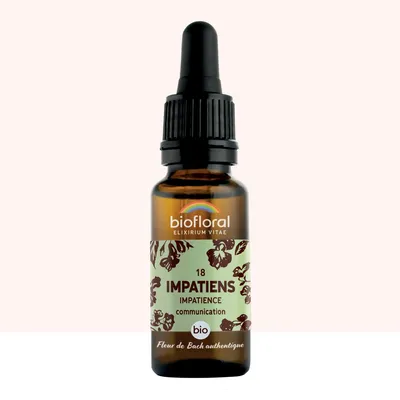 Image de Biofloral - Fleur de Bach n°18 Impatiens, Impatience -Demeter - 20 ml
