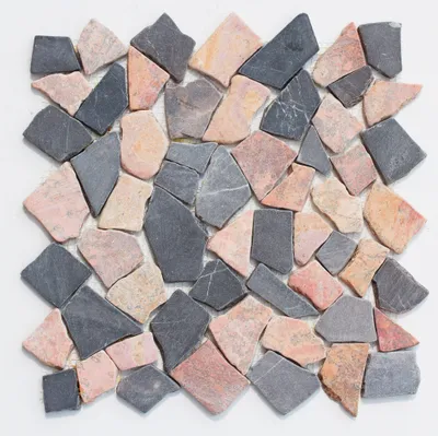 Produktbild von M-007 Marmor Mosaikfliesen Stein Mosaik Bruchsteinmosaik - Naturstein Fliesen Lager Verkauf Stein-Mosaik Herne NRW