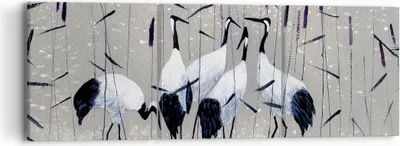 Produktbild von Bild auf Leinwand - Leinwandbild - Vogel Natur Wasser - 90x30cm - Wand Bild - Wanddeko - Wandbilder - Leinwanddruck - Bilder - Kunstdruck - Wanddekoration - Leinwand bilder - Wandkunst - CA90x30-3687