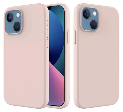 Productafbeelding van MobyDefend Hoesje - Geschikt voor iPhone 14 - Matte Siliconen Backcover - Roze