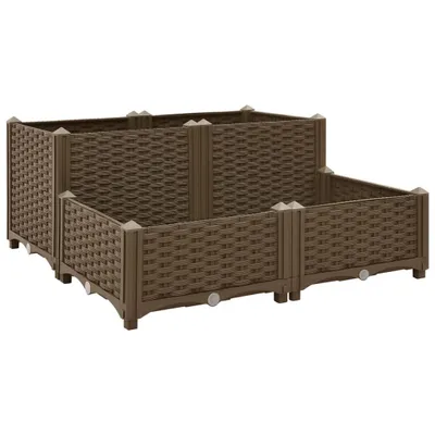 Zdjęcie produktu dla vidaXL Kosz na śmieci 80x80x38 cm z polipropylenu