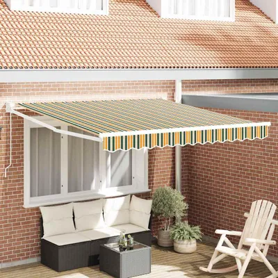 Immagine prodotto di Maison Exclusive - Tenda da sole estensibile verde 350 x 250 cm