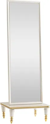 Produktbild von Spiegel Weiß Schlafzimmer Modern Stehspiegel Metall Elegantes Standspiegel Neu