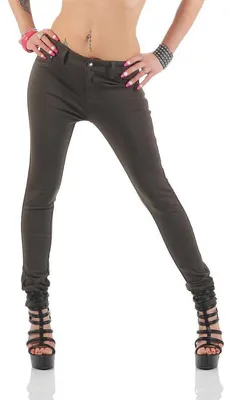 Produktbild von Damen Jeggings Hüfthose  Khaki XL/42