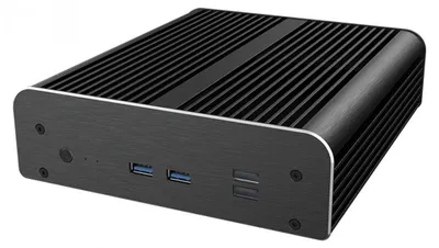 Zdjęcie produktu dla Akasa Newton RC, Mini Tower, PC, Czarny, UCFF, Aluminium, Kensington