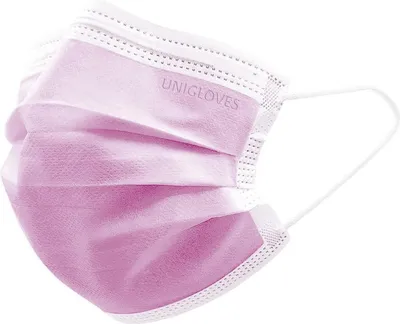 Produktbild von OP- Mundschutz Profil Plus - Gesichtsmaske 500 Stk - latexfrei - pink Typ II R