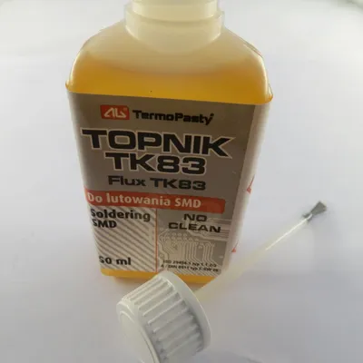 Produktbild von Flussmittel Kolophonium flüssig mit Pinsel; Löttinktur Flasche; 0,05l, 24% ; No Clean; Flüssigkeit;