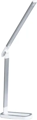 Zdjęcie produktu dla Lampa biurkowa LED biało-srebrna 4000K MADERA 324955 Polux