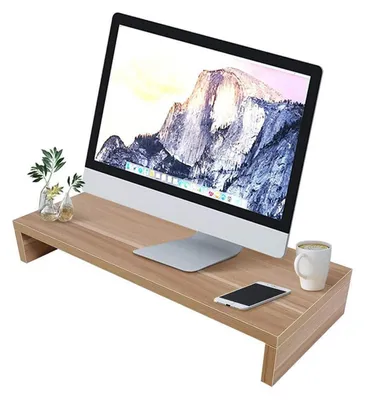 Immagine prodotto di Supporto per monitor in legno, dimensioni 50 x 20 x 7,7 cm, antiscivolo