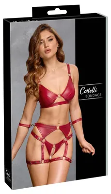 Produktbild von Cottelli BONDAGE Set mit silberfarbenen (Fessel-)Ringen S