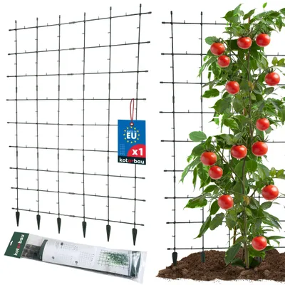 Obrázek produktu pro KOTARBAU® Modulární opora pro popínavé rostliny 120 x 180 cm, 6 mřížek o rozměrech 60 x 60 cm, plastová opora pro popínavé rostliny a zeleninu, zástěna do zahrady