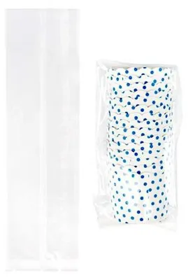 Produktbild von Plastikbeutel 7/2x3x23cm mit Seitenfalten (100 Stück) [FDAGB2]