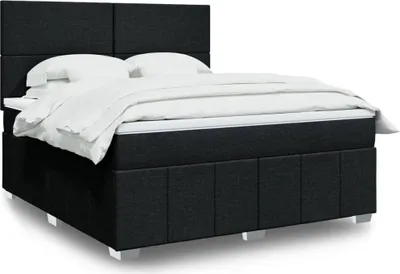 Produktbild von Maison Exclusive - Boxspringbett mit Matratze Schwarz 180x200 cm Stoff