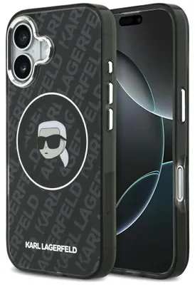 Zdjęcie produktu dla Etui Karl Lagerfeld Karl Head Logo MagSafe do iPhone 17 czarny