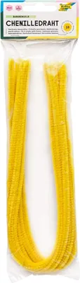 Produktbild von folia Chenilledraht (Pfeifenputzer) bananengelb 10 Stück