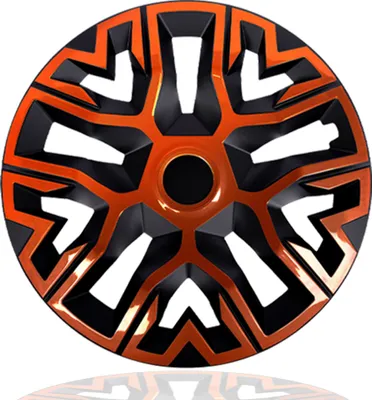 Productafbeelding van 4 wielkappen, 16 inch, NRM THE BEST, wielbeschermers in koper/zwart