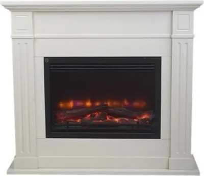 Immagine prodotto di Casa Padrino Caminetto elettrico in stile liberty L 100 x H 89 x P 30 cm - Caminetto elettrico - Caminetto da salotto in stile antico
