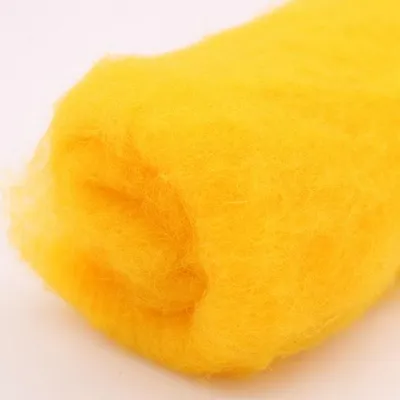 Produktbild von Filzwolle im Vlies - Alpenwolle - 20g - sonnengelb