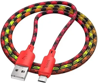 Immagine prodotto di Cavo da USB A a Micro USB Hoco 2,4A 1 m X116 rosso sfumato