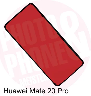 Produktbild von Huawei Mate 20 Pro Akkudeckel Klebefolie Kleber Backcover Rahmen Adhesive Dichtung Neu