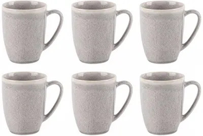 Productafbeelding van Cookinglife Koffiemokken Breeze Grijs 315 ml – 6 stuks